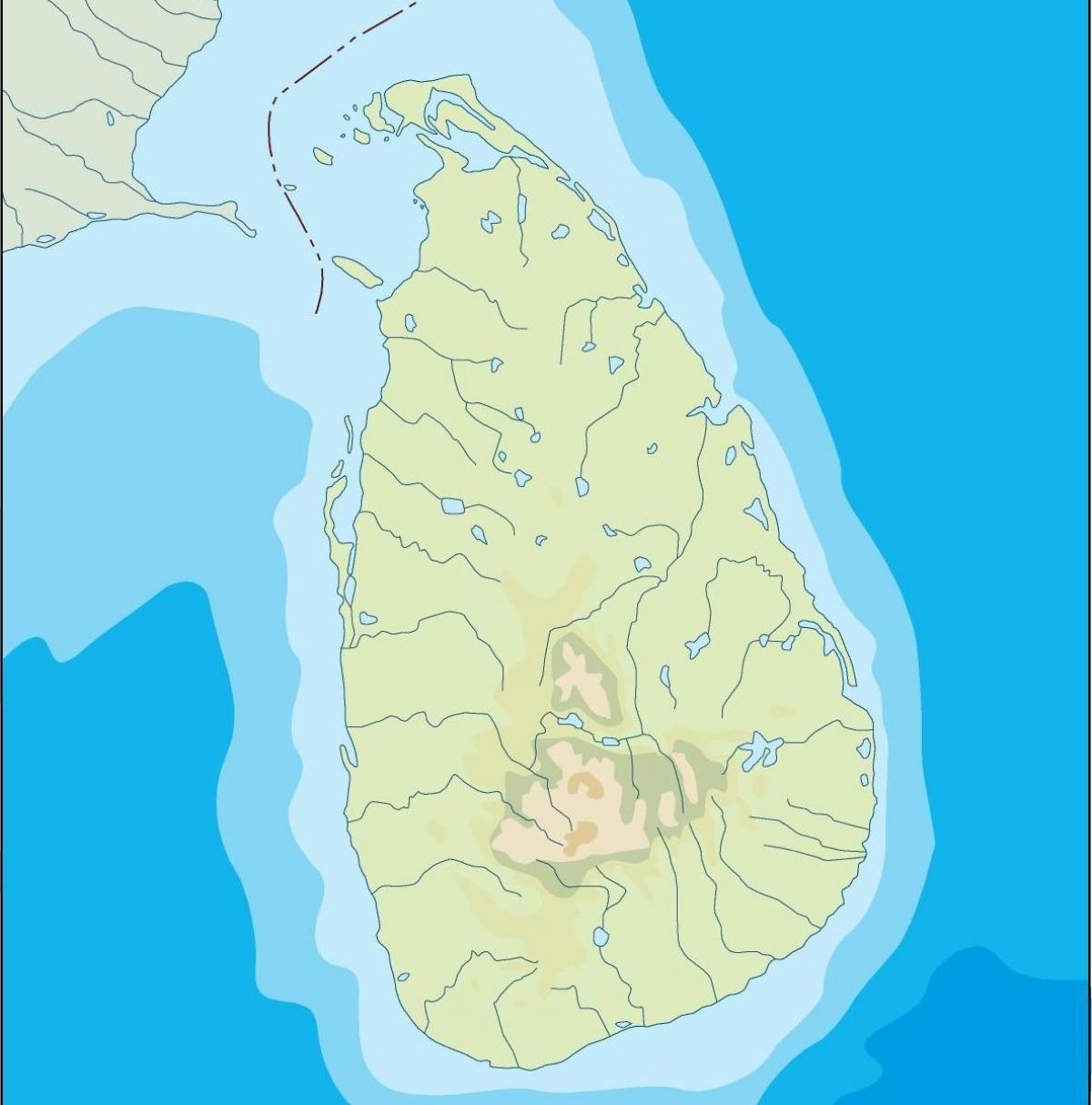 스리랑카 벡터 지도