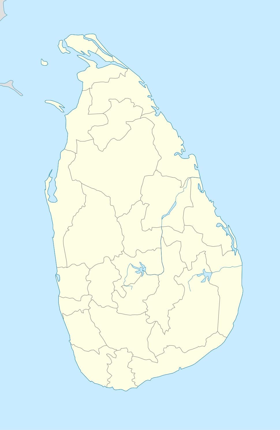 지도 스리랑카의 부서 사무국