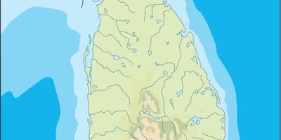스리랑카 벡터 지도